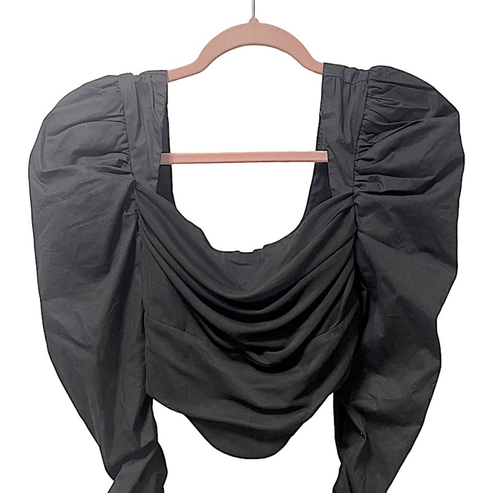 H:OURS NWOT Mona Top In Black Size XS - Picture 8 of 11